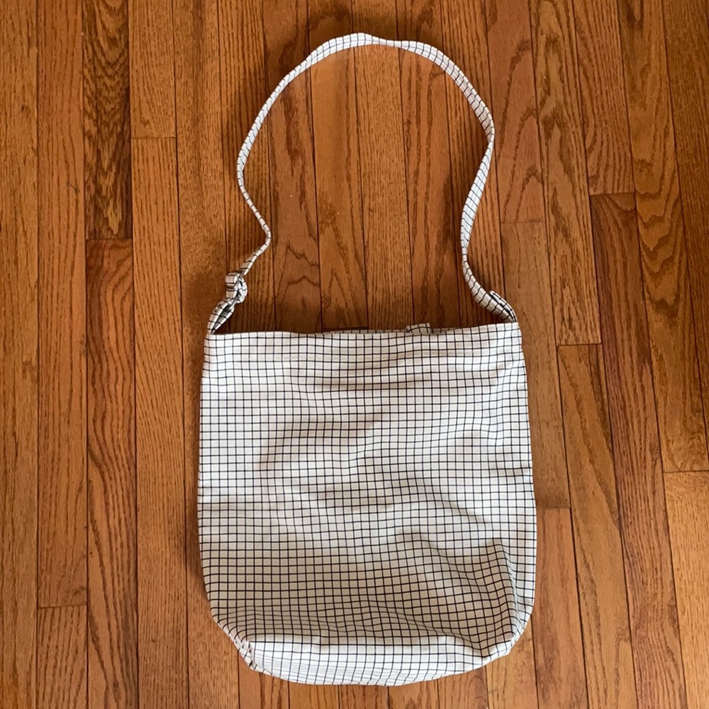 Baggu Checkered Canvas Duck Bag NWOT